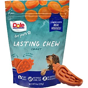 Dole Lasting Chew Carrot Flavor Small Breed Dog Chews, 10 count