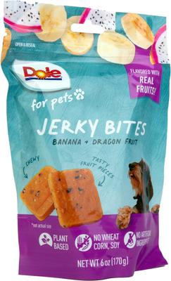 Show full view: Dole Plant Based Banana & Dragonfruit Dog Jerky Treats, 6-oz bag slide 4 of 4