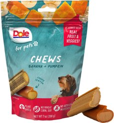 Dole Assorted Banana & Pumpkin Soft & Chewy Dog Treats, 7-oz bag