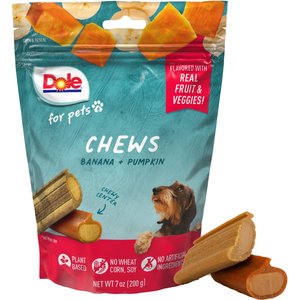 Dole Assorted Banana & Pumpkin Soft & Chewy Dog Treats, 7-oz bag