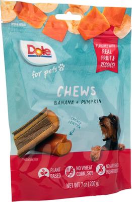 Show full view: Dole Assorted Banana & Pumpkin Soft & Chewy Dog Treats, 7-oz bag slide 4 of 5