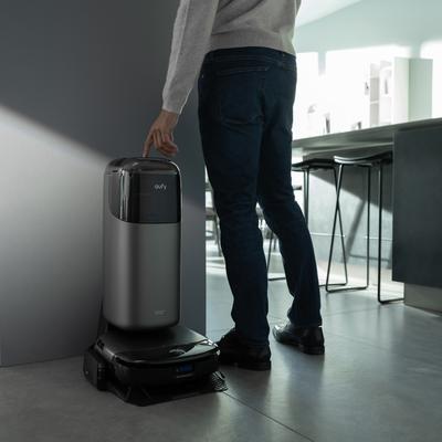 Show full view: Eufy S1 Pro Robotic Vacuum & Mop with Auto Empty Station, Black slide 2 of 8