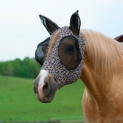 Weaver Equine Leopard Cooling Horse Fly Mask, Medium