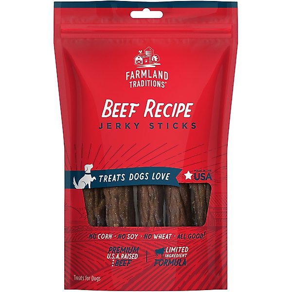 The Pioneer Woman Ranch-Raised Beef Recipe Jerky Cuts Dog Treats, 5-oz pouch