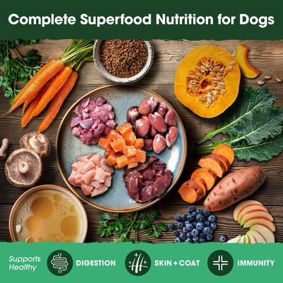 Show full view: Farmland Traditions The Good List Chicken & Bone Broth Recipe Adult Gently Air-Dried Dog Food, 16-oz bag slide 8 of 9