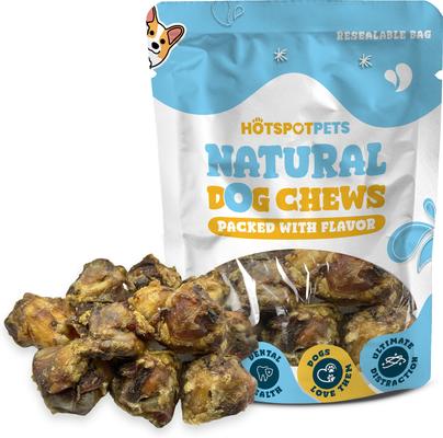 Show full view: HOTSPOT PETS Meaty Beef Knee Cap Bones Dog Chew Treats, Large, 6 count slide 3 of 9