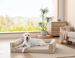 ThermaTec Cooling Mod Sofa Memory Foam Orthopedic Dog Bed with Removable Cover, Tan, X-Large