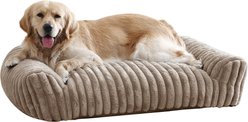 Arlee Home & Pet Saddle Sofa Memory Foam Orthopedic Dog Bed with Removable Cover, Tan, Large slide 2 of 5