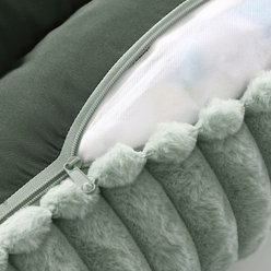 Arlee Home & Pet Saddle Sofa Memory Foam Orthopedic Dog Bed with Removable Cover, Sage, Large slide 2 of 5