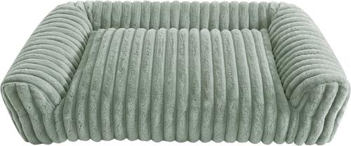 Show full view: Arlee Home & Pet Saddle Sofa Memory Foam Orthopedic Dog Bed with Removable Cover, Sage, Large slide 4 of 7