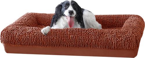 Show full view: Arlee Home & Pet Slumber Box Ultimate Memory Foam Orthopedic Dog Bed with Removable Cover, Terracotta, Medium slide 2 of 6