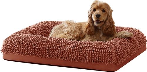 Show full view: Arlee Home & Pet Slumber Box Ultimate Memory Foam Orthopedic Dog Bed with Removable Cover, Terracotta, Small slide 2 of 6
