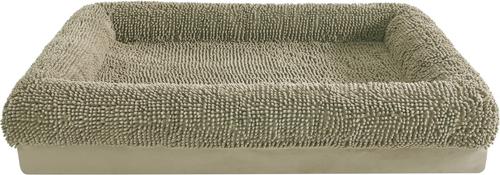 Show full view: Arlee Home & Pet Slumber Box Ultimate Memory Foam Orthopedic Dog Bed with Removable Cover, Taupe, Large slide 3 of 6