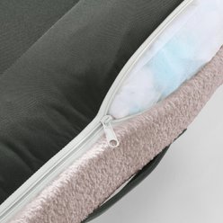 Arlee Home & Pet Bumper Box Memory Foam Orthopedic Dog Bed with Removable Cover, Petal, Medium slide 2 of 5