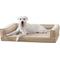 Show in main carousel: ThermaTec Cooling Mod Sofa Memory Foam Orthopedic Dog Bed with Removable Cover, Tan, X-Large slide 2 of 6