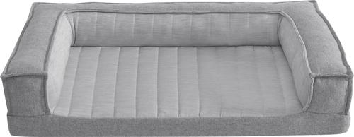Show full view: ThermaTec Cooling Mod Sofa Memory Foam Orthopedic Dog Bed with Removable Cover, Grey, Medium slide 3 of 6