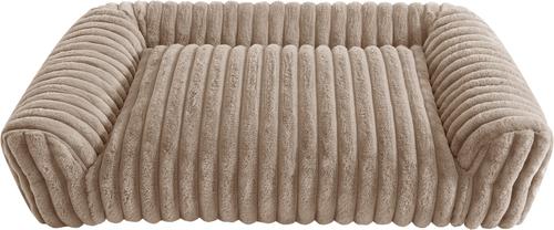 Show full view: Arlee Home & Pet Saddle Sofa Memory Foam Orthopedic Dog Bed with Removable Cover, Tan, Large slide 3 of 6