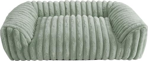 Show full view: Arlee Home & Pet Saddle Sofa Memory Foam Orthopedic Dog Bed with Removable Cover, Sage, Medium slide 3 of 6