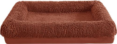 Show full view: Arlee Home & Pet Slumber Box Ultimate Memory Foam Orthopedic Dog Bed with Removable Cover, Terracotta, Medium slide 3 of 6