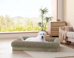 Arlee Home & Pet Slumber Box Ultimate Memory Foam Orthopedic Dog Bed with Removable Cover, Taupe, Large