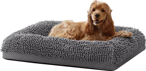 Show full view: Arlee Home & Pet Slumber Box Ultimate Memory Foam Orthopedic Dog Bed with Removable Cover, Grey, Small slide 2 of 6