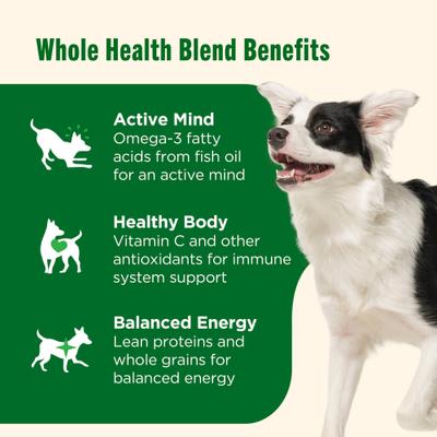 Show full view: Nutrish Whole Health Blend Real Chicken & Veggies Recipe Dry Dog Food, 6-lb bag slide 4 of 13