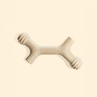 Show full view: Yomp Barkin' Bone Tough Dog Chew Toy, Beige, Beef Flavor slide 2 of 4