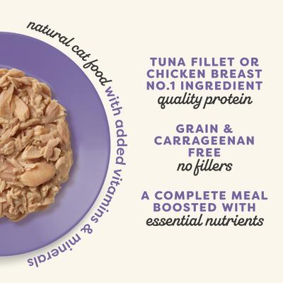 Show full view: Applaws Vitality Chicken & Seafood Variety Pack Grain-Free Bits in Broth Wet Cat Food, 2.47-oz can, case of 5 slide 5 of 7