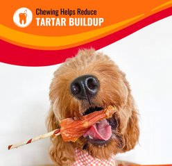 Good 'n' Fun Chicken Wrapped Large Rolls Triple Flavor Pork, Chicken & Beef Dog Treat Chew, 6 Count slide 2 of 9