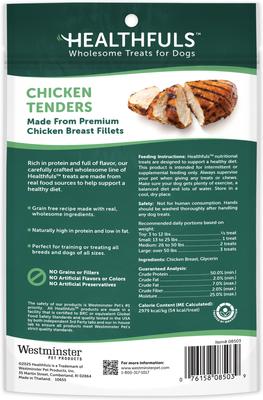 Show full view: Healthfuls Chicken Tenders Dog Treats, 4-oz bag slide 3 of 4