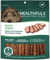 Healthfuls Duck Jerky Tenders Dog Treats, 1-lb bag