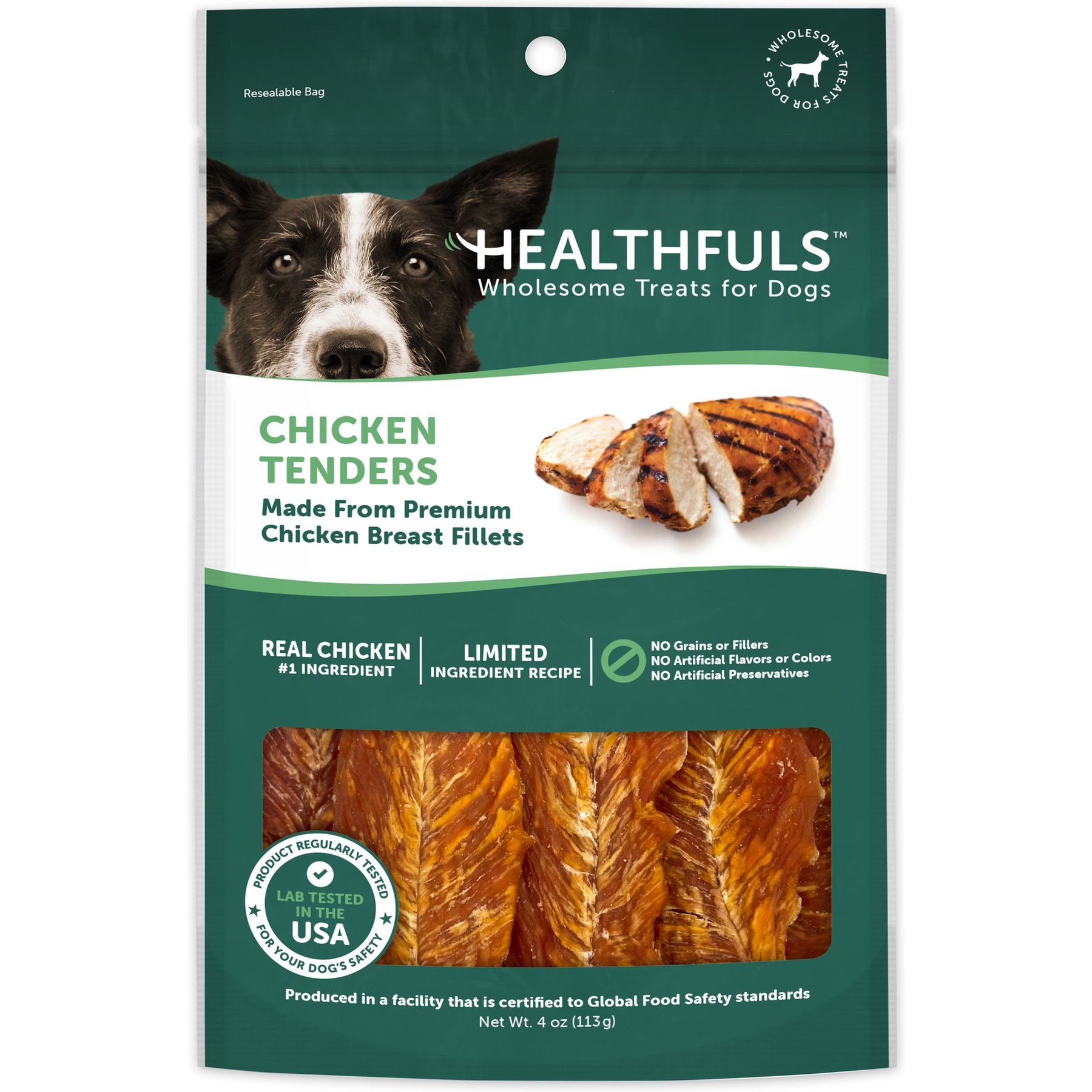 Healthfuls Chicken Tenders Healthfuls Chicken Tenders with Glucosamine & Chondroitin Dog TreatsDog Treats, 4-oz bag
