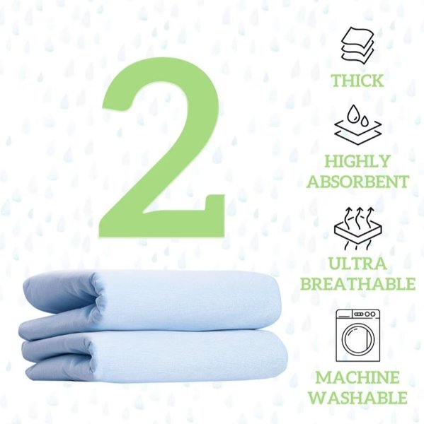 Show full view: Green Lifestyle Reusable Dog Pee Pads, 18 x 24-in, 2 count slide 2 of 6