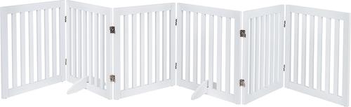 Show full view: Unipaws Free Standing Dog Gate, White, 24-in, 6-panel slide 3 of 9