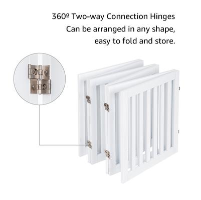 Show full view: Unipaws Free Standing Dog Gate, White, 24-in, 6-panel slide 7 of 9