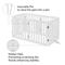 Show in main carousel: Unipaws Free Standing Dog Gate, White, 24-in, 6-panel slide 6 of 9