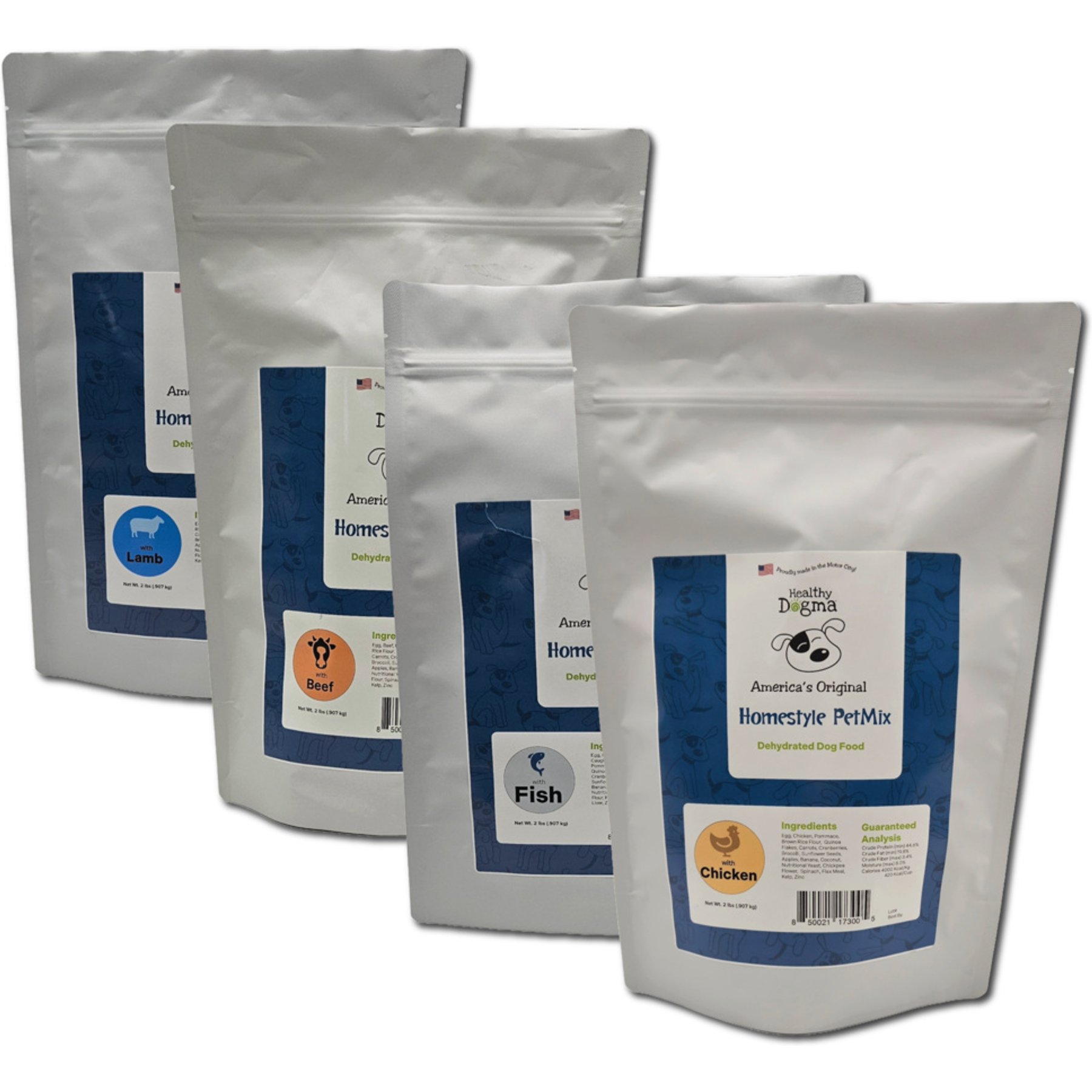Healthy Dogma Homestyle PetMix Chicken Dehydrated Dog Food, 2-lb bag