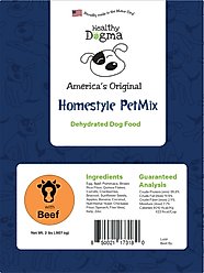 Healthy Dogma Homestyle PetMix Beef Dehydrated Dog Food, 2-lb bag slide 2 of 4