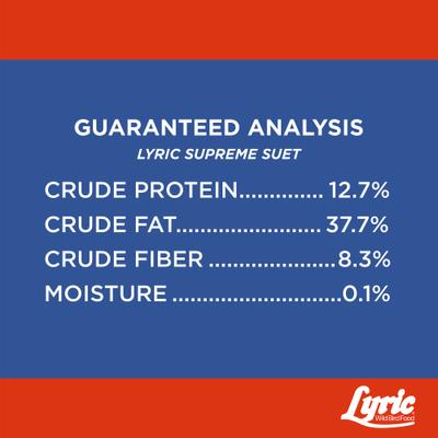 Show full view: Lyric Supreme Suet Cakes Wild Bird Food, 12-oz tray, 12 count slide 9 of 9