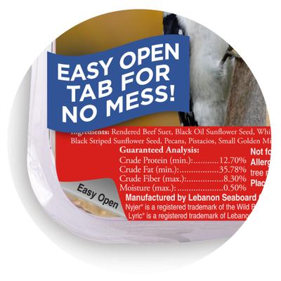 Show full view: Lyric Supreme Suet Cakes Wild Bird Food, 12-oz tray, 12 count slide 3 of 9