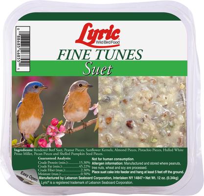 Show full view: Lyric Fine Tunes No Waste Seed Suet Cakes Wild Bird Food, 12-oz tray, 12 count slide 2 of 9