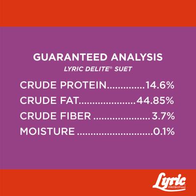 Show full view: Lyric Delite High Protein Wild Bird Seed Suet Cake Wild Bird Food, 12-oz tray, 12 count slide 8 of 8