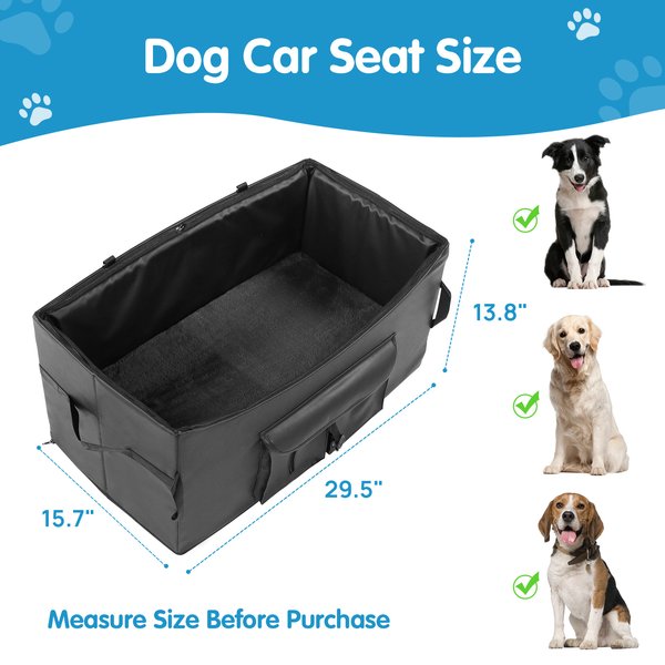 Show full view: RYPetmia 2 Safety Belt Dog Car Seat, Black slide 7 of 9