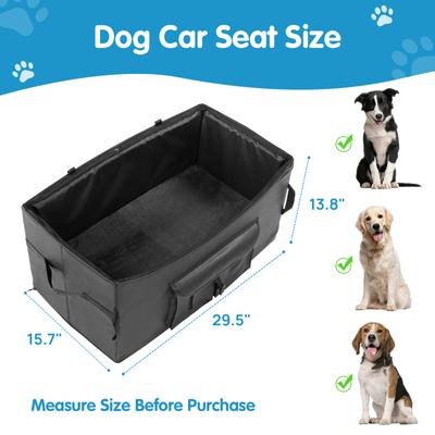 Show full view: RYPetmia 2 Safety Belt Dog Car Seat, Black slide 8 of 10