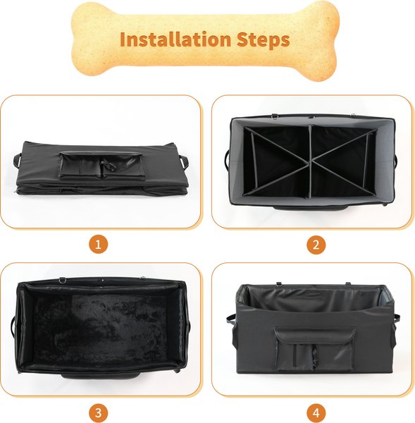Show full view: RYPetmia 2 Safety Belt Dog Car Seat, Black slide 5 of 9