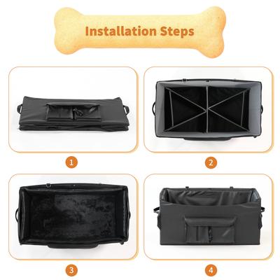 Show full view: RYPetmia 2 Safety Belt Dog Car Seat, Black slide 6 of 10