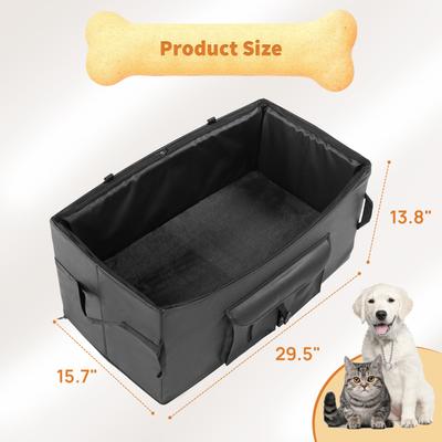 Show full view: RYPetmia 2 Safety Belt Dog Car Seat, Black slide 4 of 10