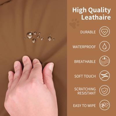 Show full view: RYPetmia Modern Elevated Dog Sofa Bed, Brown, Large slide 4 of 10