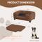 Show in main carousel: RYPetmia Modern Elevated Dog Sofa Bed, Brown, Large slide 7 of 10