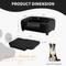Show in main carousel: RYPetmia Modern Elevated Dog Sofa Bed, Black, Large slide 8 of 10